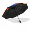 1pc Butterfly Sunflower Automatic Folding Umbrella   Compact 8 Rib Design, Durable Iron Frame for Travel, Outdoor,  a0920112