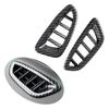 2pcs Car Carbon Fiber Dashboard Side Upper Air Vent Housing Outlet Frame Cover For Honda HRV HR-V