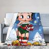 B-Bettys Boops Blanket Quality Super Soft  Throw Blanket Winter Children Home Decor Fluffy Bedspread