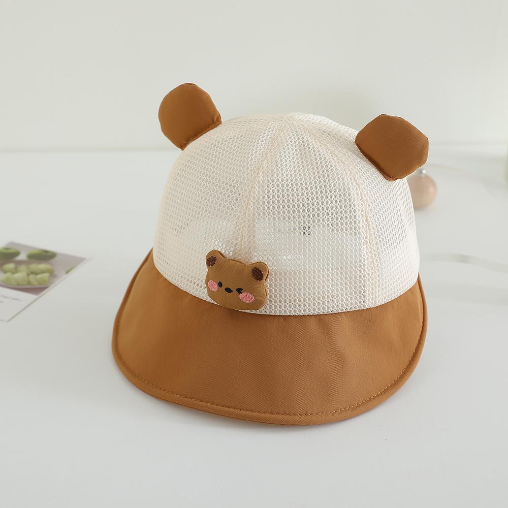 Baby Hat Summer New Mesh Children Bucket Hats For Boys Girls Cute Cartoon Cap Panama Sunhat Outdoor Fishing Hat Fisherman Caps