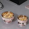 Cute Cartoon Pet High Foot Bowl Stainless Steel Large Capacity Elevated Cat Bowl Neck Protection Anti-slip Pet Food Bowl Home