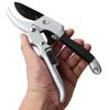 Multi-functional Stainless Steel Pruning Shears, Classic Garden Scissors for Ambidextrous Use - DZT Brand, Pruning Shears