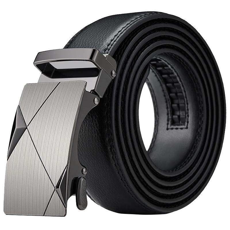BOSTANTEN Men s Automatic Buckle Leather Belt 120cm