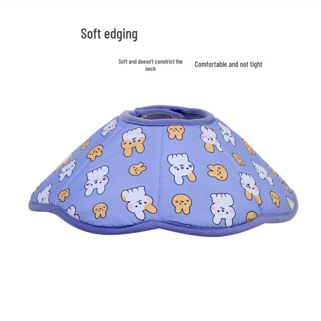 Pet Elizabethan Anti-Lick Collar for Cats & Dogs - Postoperative Neck Protection