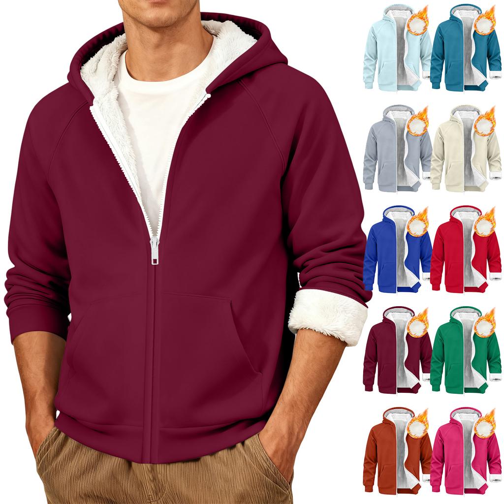 Men's Casual Warm Hooded Jacket