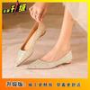 Fashion French Pointed Women's Soft-soled Single Shoes 2025 Spring and Summer New Versatile, Comfortable and Not Tired Flat-soled Single Shoes