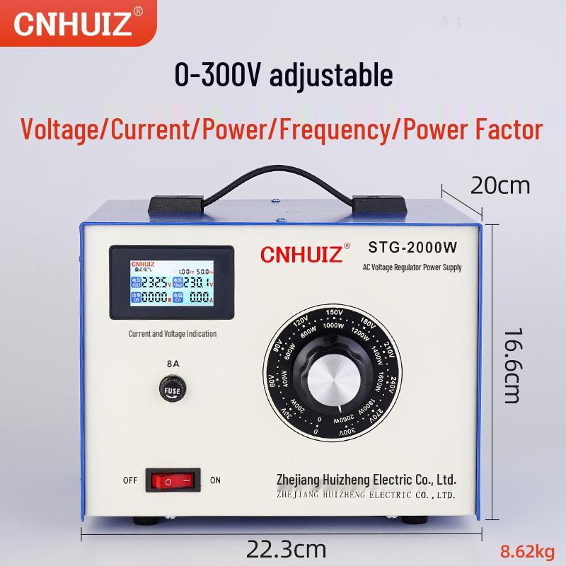 220V Household Single-Phase Voltage Regulator, STG-500W Adjustable Transformer, 0-300V Power Supply