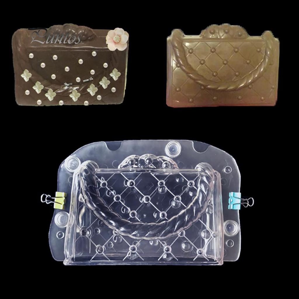 Creative 3D Lady Handbag Chocolate Mold Candy Jelly DIY Baking