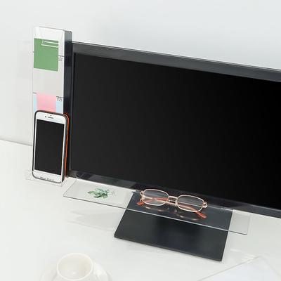 Acrylic Phone Holder Name Card Box Monitor Display Desktop Organization Screen Message Board Memo Clamp