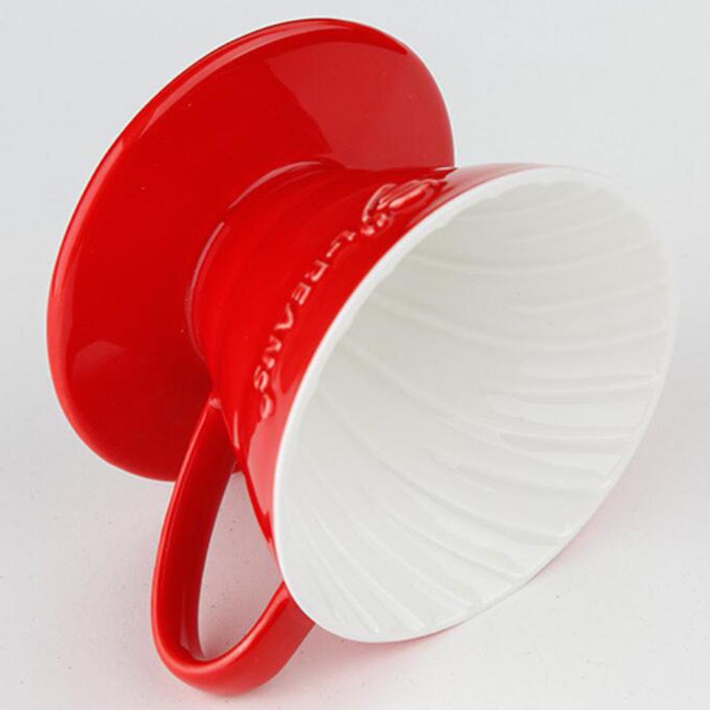 Multifunctional Mini Ceramic Coffee Dripper for Coffee Filters
