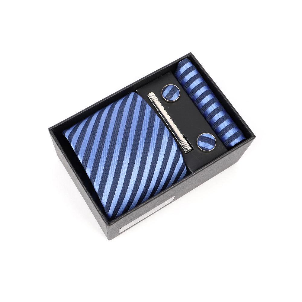Luxury Men's Tie Gift Box with High-End Jacquard Embroidery