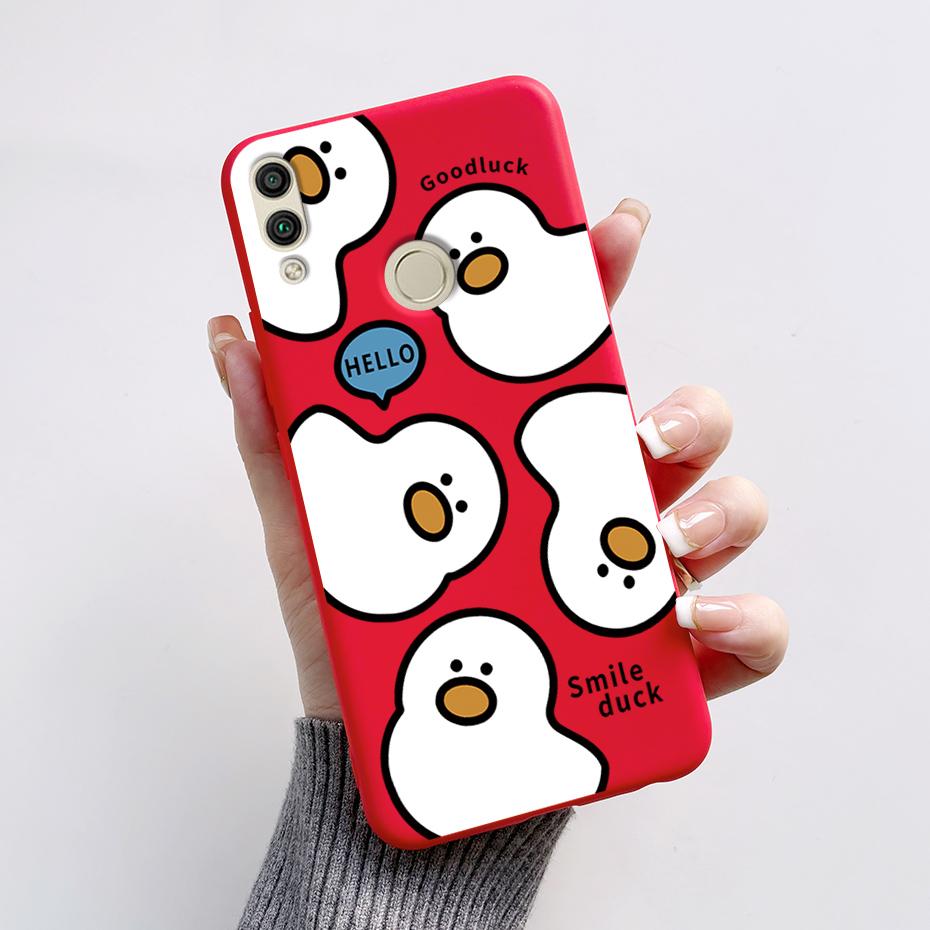 For Huawei Honor 8X Case Honor 8A 8C 8S Cover Cute Rabbit Panda Painted Soft TPU Phone Case For Honor 8A 8C 8S 8X Honor8X Fundas