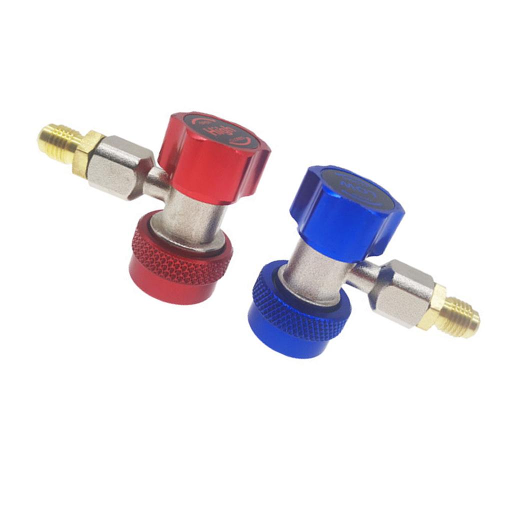 R134A Klimaanlagenanschluss Kupfer Einstellbarer Schnellanschluss R134A Klimaanlagenadapter für