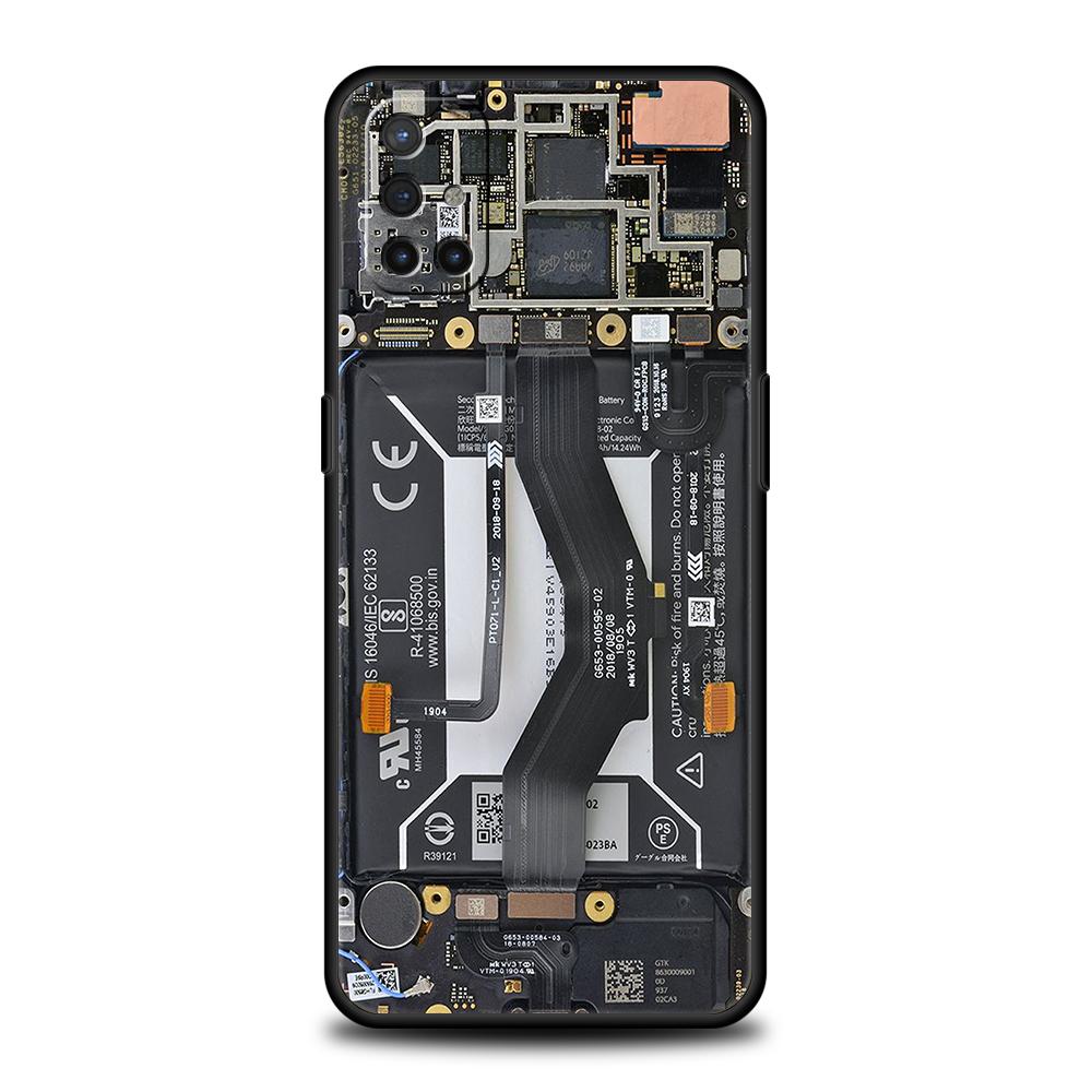 

Inside Circuit Board Phone Case for Oneplus 11 10T Nord N100 N10 10 7 8 9 9R 7T 8T N200 CE 2 9RT Pro 5G Silicone Cover Shell Bag Nord N10 5G