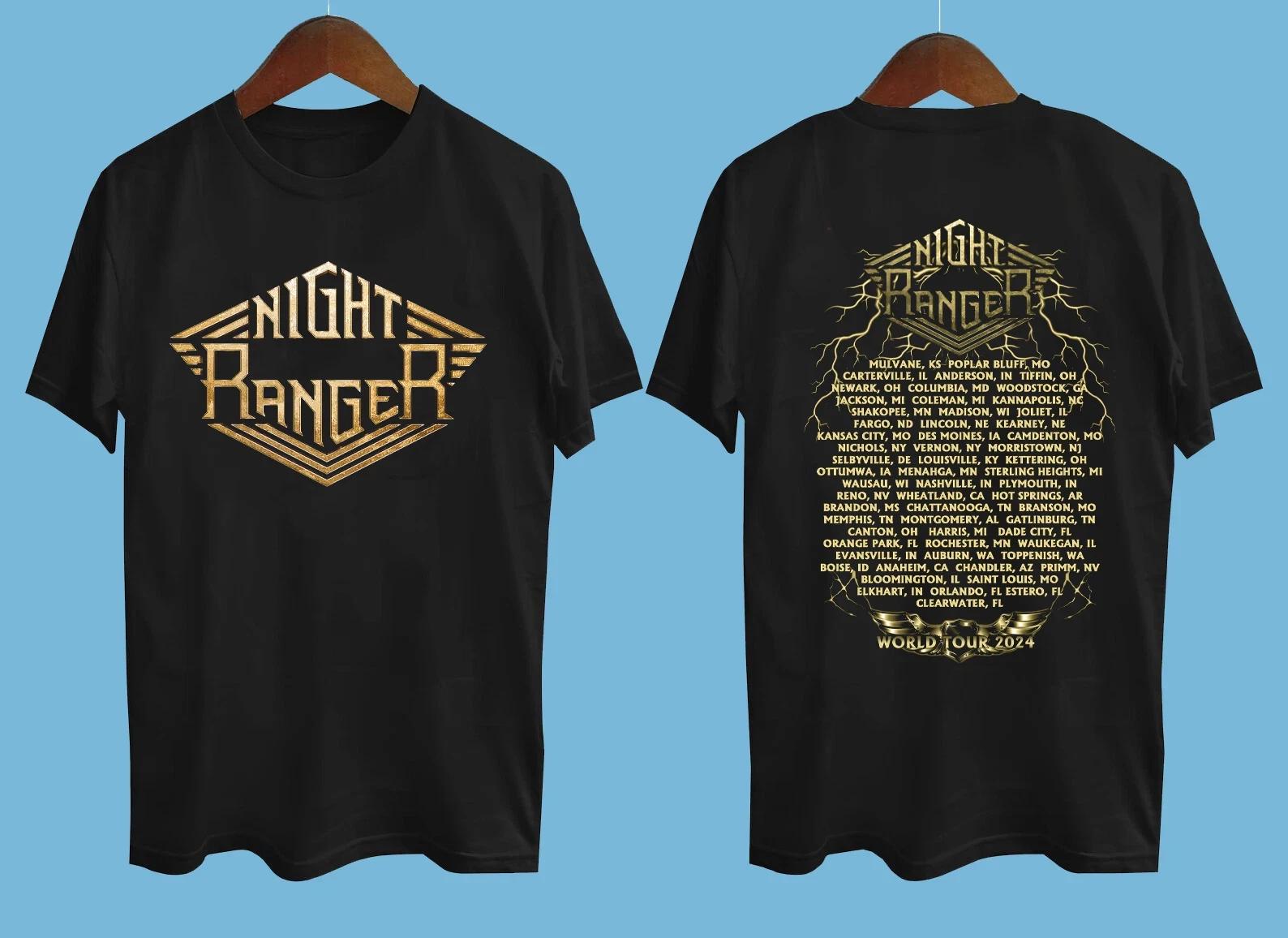 NEW Classic Night Ranger Band 2024 Tour Black All Size Shirt M