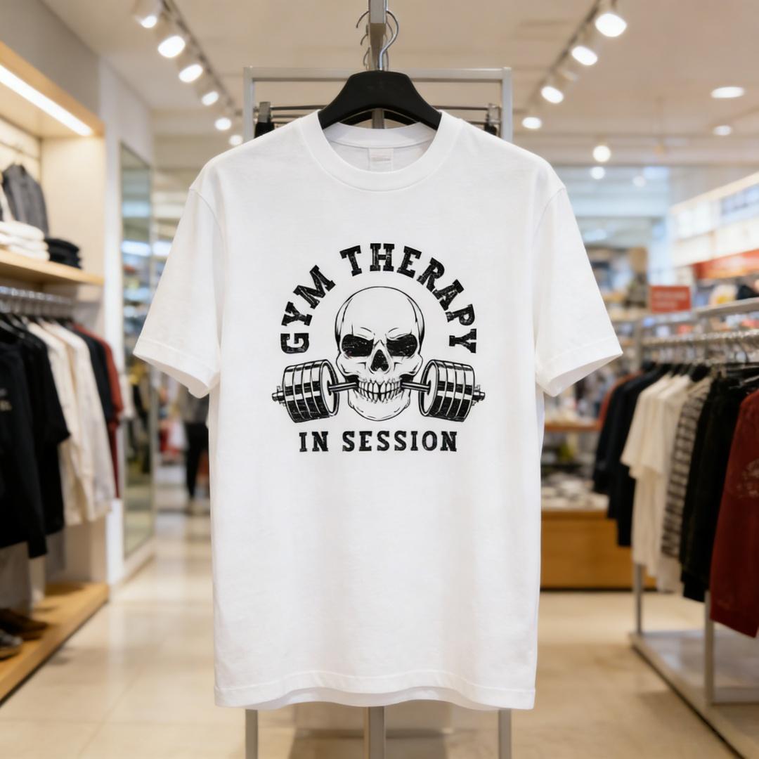 

Summer 2026 New Fun Weight Bearing Squat Head Print Tshirt High Quality Fashion Casual Breathable Mens Crew Neck Print Tshirt S