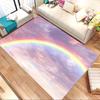 rainbow cloud Crystal Velvet chair mat Area Rug - Non-Slip, Floor Mat, Office Desk Chair Rugs, Bedroom Decor.Christmas Gift-1106176