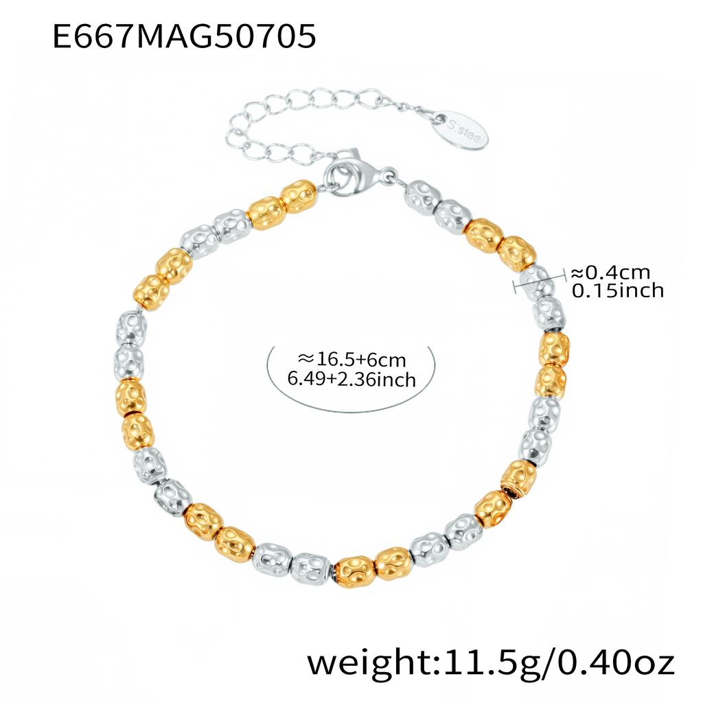 Heart Bear Charms Bracelet In Stainless Steel 18k Gold Plated Waterproof Non Tarnish Chain Bracelets With Pendants For Women