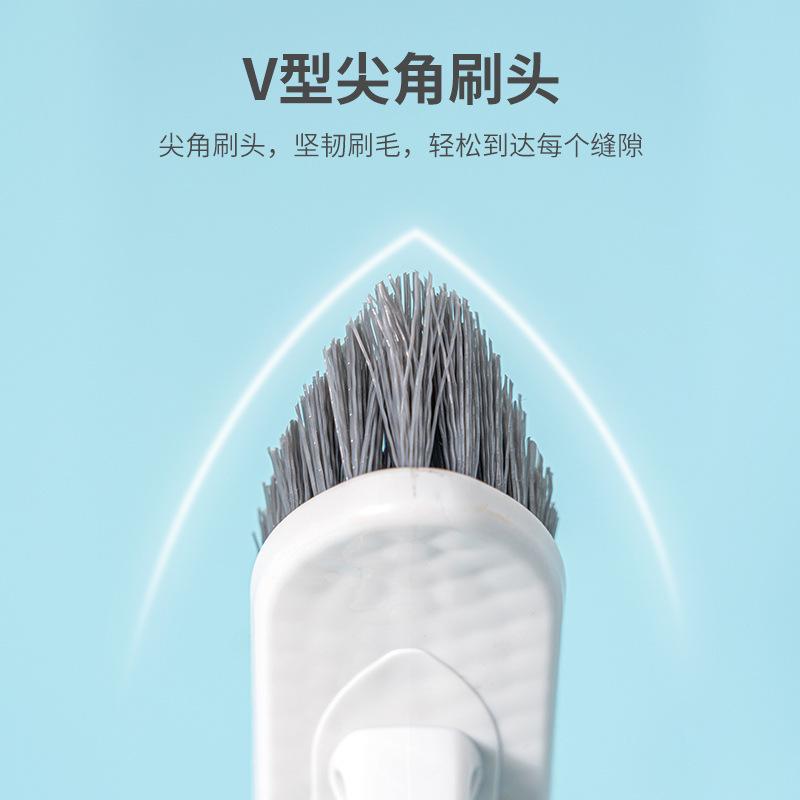 Household Supplies Slotted Floor Brush Bathroom Brush Cleanable Right-angle Wall Scrubbing Toilet Floor Tile Cleaning Brush
