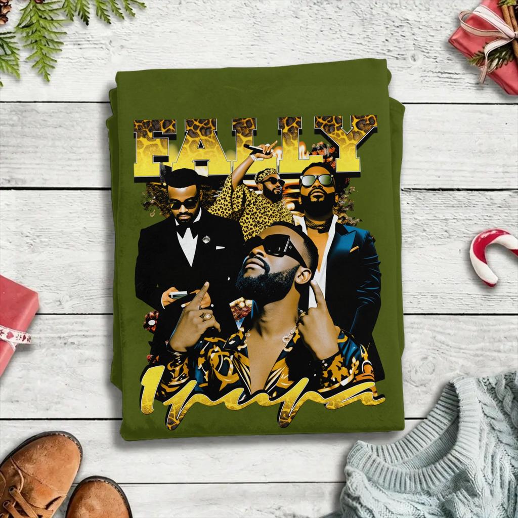 Unisex T-Shirts Fally Ipupa Mode Reine Baumwolle T-Shirts Kurzarm T-Shirts Rundhals Oberteile Bedruckt
