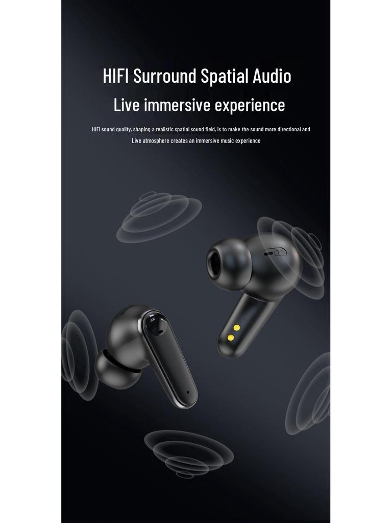 NewC11 TWS Smart Color Screen Bluetooth Earbuds with ANC+ENC Noise Cancelling, Touch Control, and Long Battery Life.