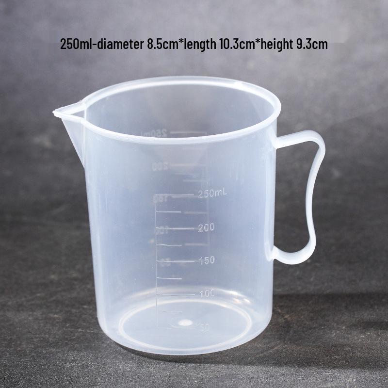 Copo Medidor de Plástico Transparente com Escala - Grau Alimentar Grande Capacidade para Lojas de Chá com Leite e Confeitaria