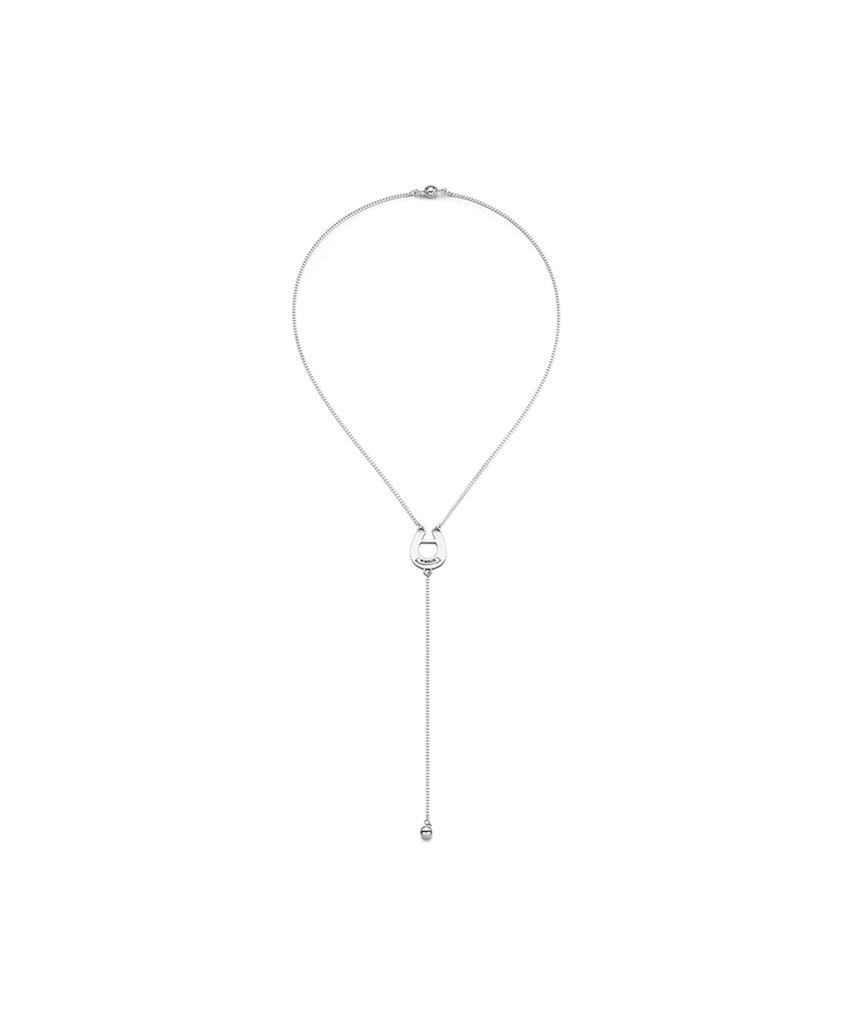 Nimbus Horseshoe Drop Ball Y Chain Necklace