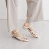 HIMIKO/Himiko/Lattice Strap Mule Sandals/651221 Ivory 240