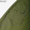 ZANZEA Women Summer Casual Solid Color High Waist Skirts