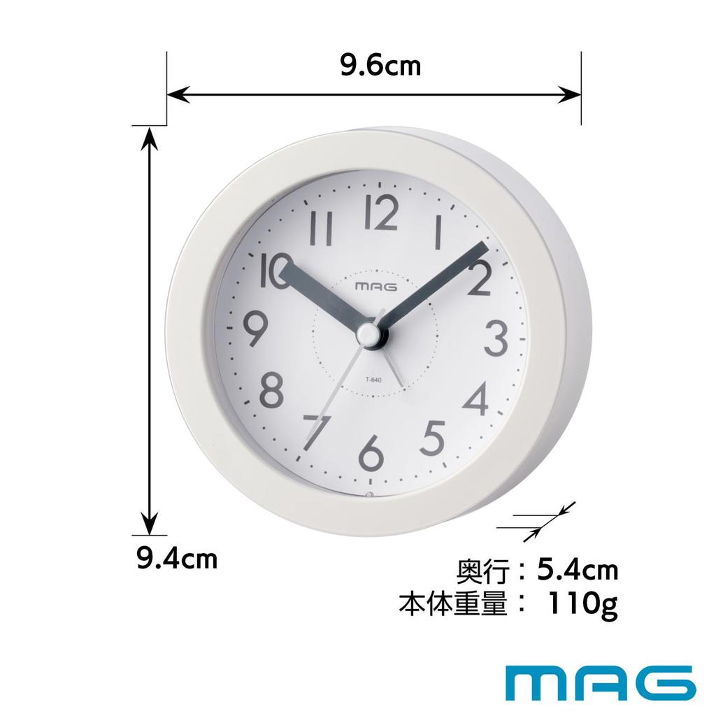 MAG Alarm Table Continuous Second Electronic Runto Noah Precision Clock, Clock, Analog, Cute, Stylish, Interior, Quiet, Hand, Sound, Alarm, Snooze,