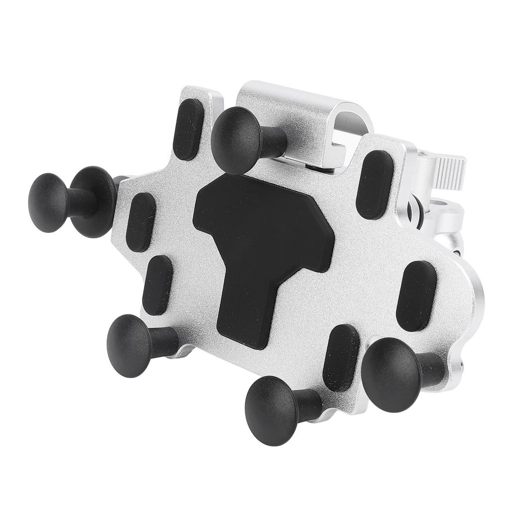 Motorcycle Phone Mount   5 Claw Rotatable Shock Absorbing Silicone Pads Motorcycle Handlebar Phone Holder