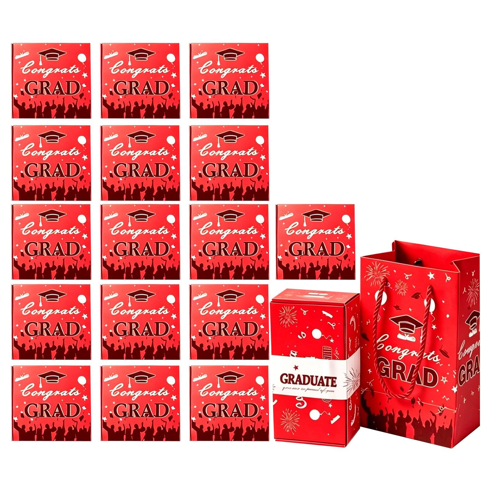 Explosion Graduation Gift Boxes Set 16 Pieces Graduation Party Favor Boxes for High School College Graduation Celebration Surprise Gift One Size