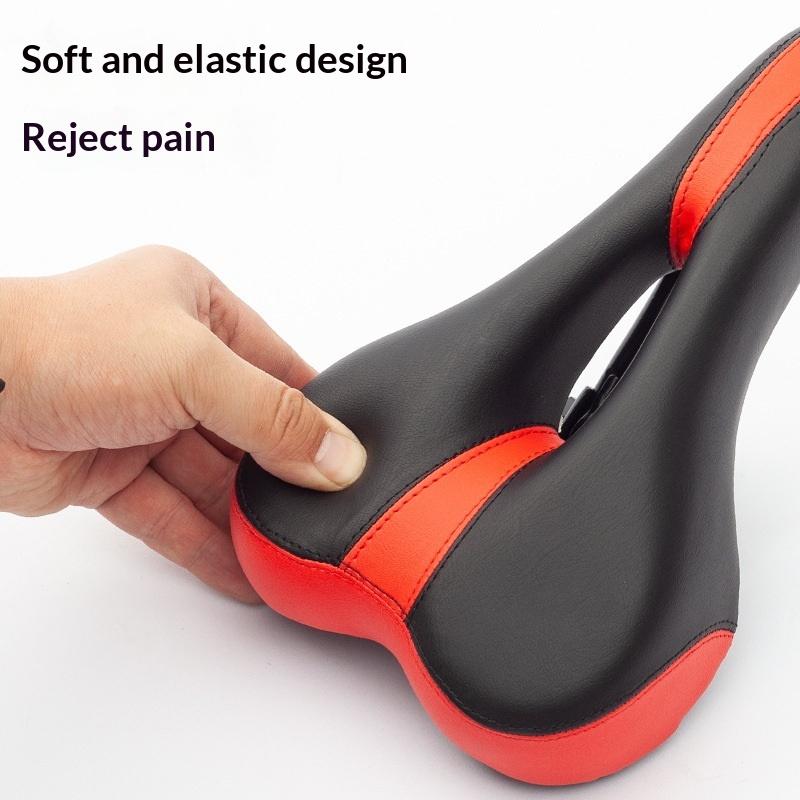 Pu Leather Oversized Bike Seat Soft Comfortable Shock-Absorbing Wide Bicycle Saddles Wide Bike Saddles For Cycling Cushion