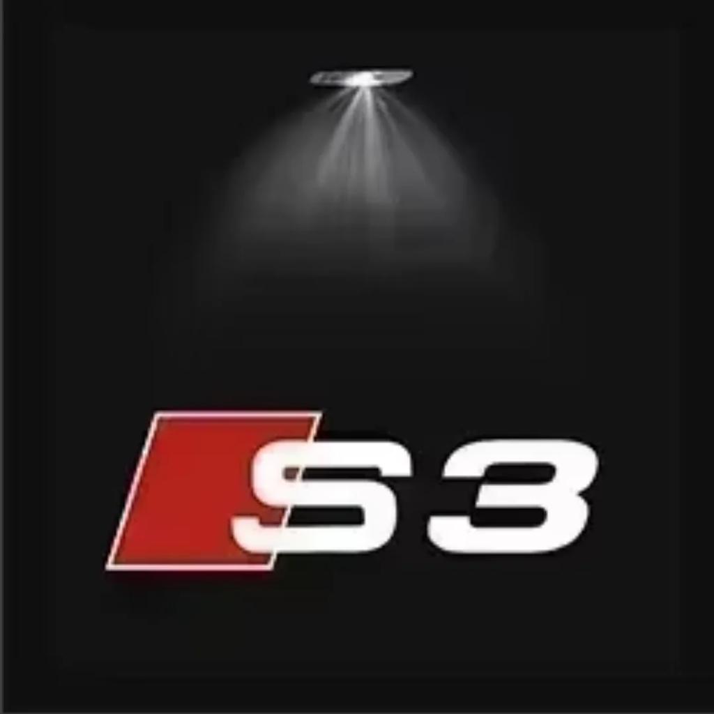 2/4PCS car door LED landing projection welcome lights for Audi Sline S3 S4 S5 S6 S7 S8 RS Gecko Quattro auto parts.