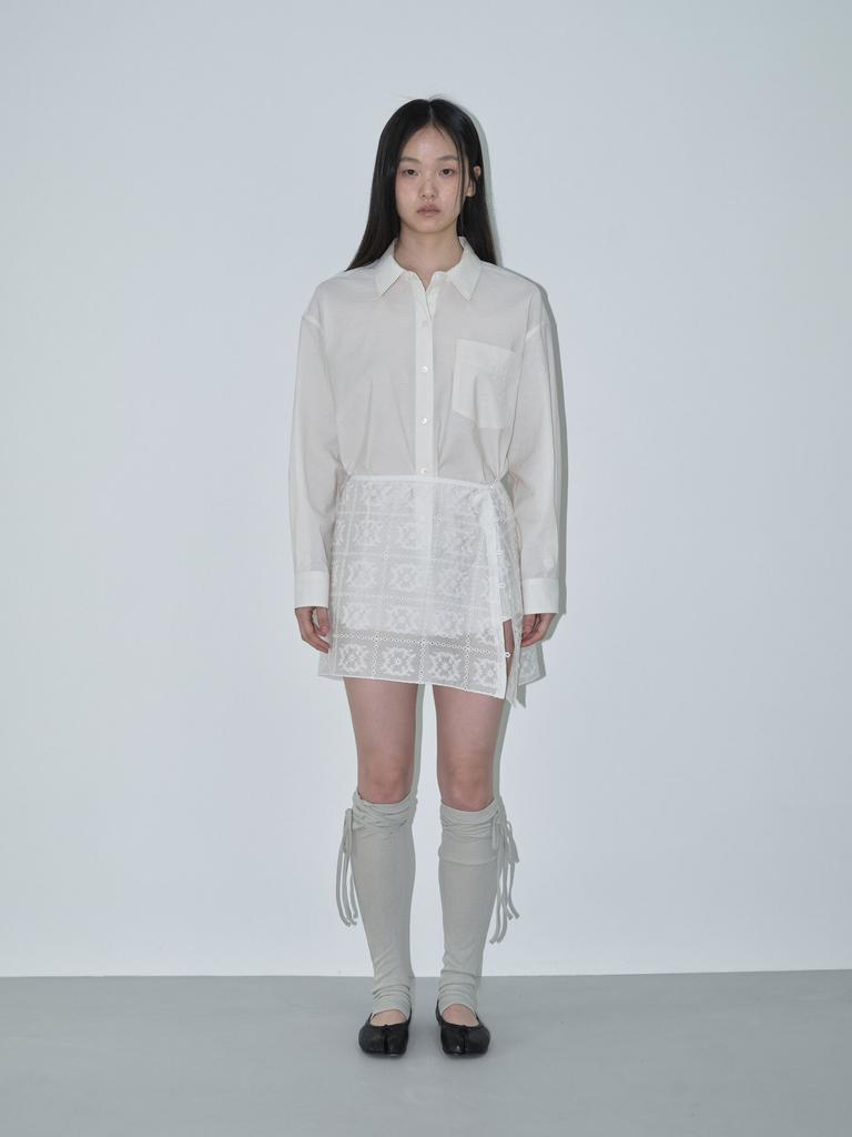 Text Room O'Keeffe Lace Skirt_Cream