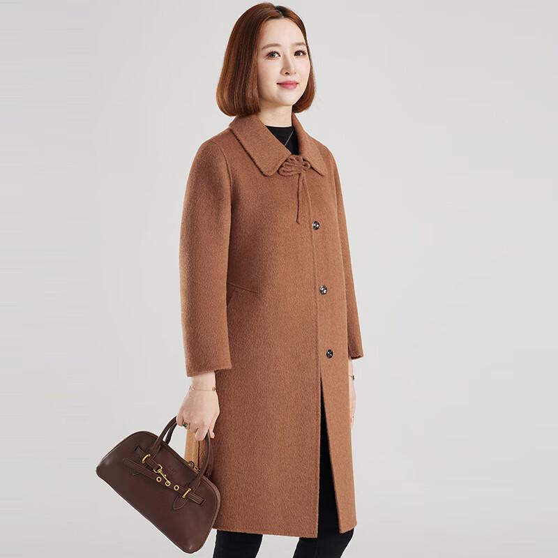 Women's Mid-Length Double-Faced Wool Coat