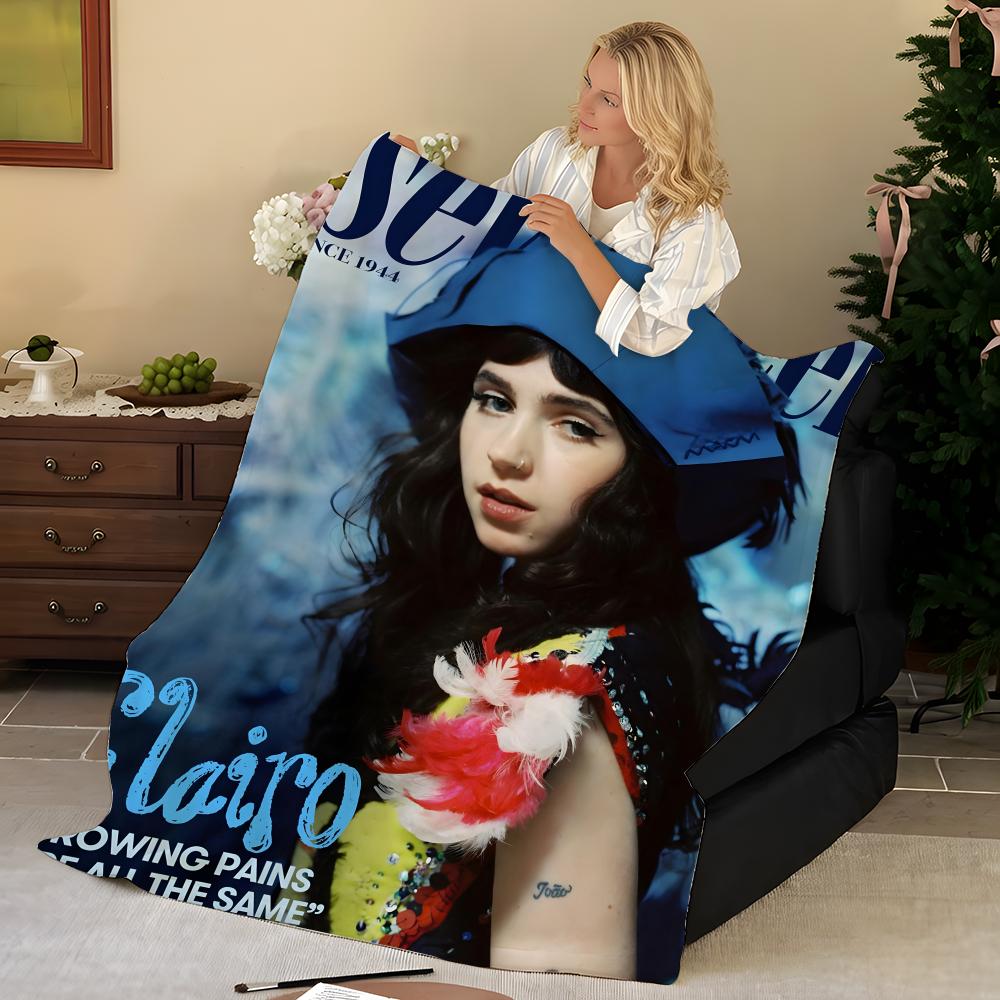 Music C-Clairo Throw Flannel Blanket, Soft Warm, Durable & Washable cute Cool
