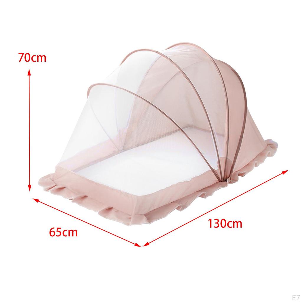 Crib Net Cover Multifunctional Washable Easy to Assemble Portable for Kids Newborn Sleeping Bed Nets