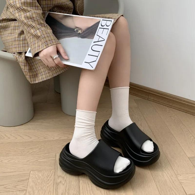 Fashion 2025 Hot Sale Ladies Shoes Basic Women's Slippers Fashion Open Toe New Bathroom Slippers Summer Concise Platform Slipperszapatos