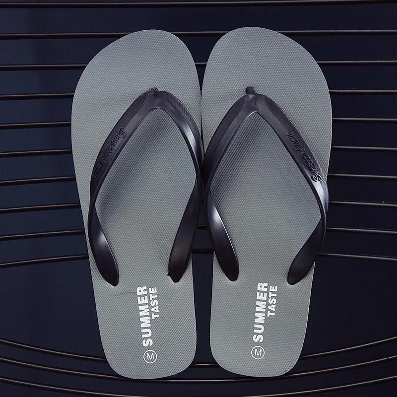 Fashion Men Shoes Summer Beach Sandals Anti-slip Fashion Outdoor Breathable Casual Couple Beach Sandal Flip Flops Shoes Slippers Men