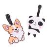 1Pc Luggage Tag Cute Corgi Panda Suitcase Portable Travel Label Accessories