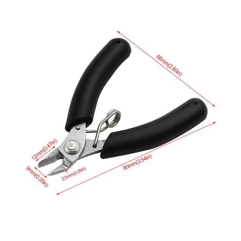 Toothless Pointed-Nose Diagonal Cutting Pliers: Small Stainless Steel Jewelry & DIY Palm Pliers