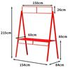 Wrought Iron Foldable Outdoor Market Stall Display Stand