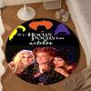 Hocus Halloween Night Round Mat, Anti-slip Circle Carpet Chair Rug For livingroom,Bedroom, Doormat Home Decor Gift Christmas Gifts