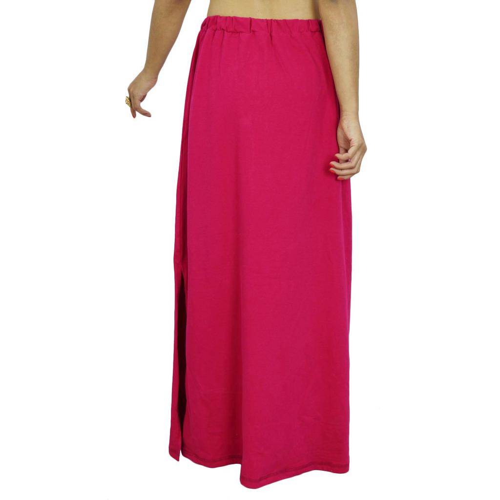 Inskirt Lining For Sari Ethnic Indian Ready-made Solid Cotton Petticoat