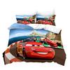 3D Digital Kit, Printed Quilt Set Three-Piece Set, Cartoon Animation Car
