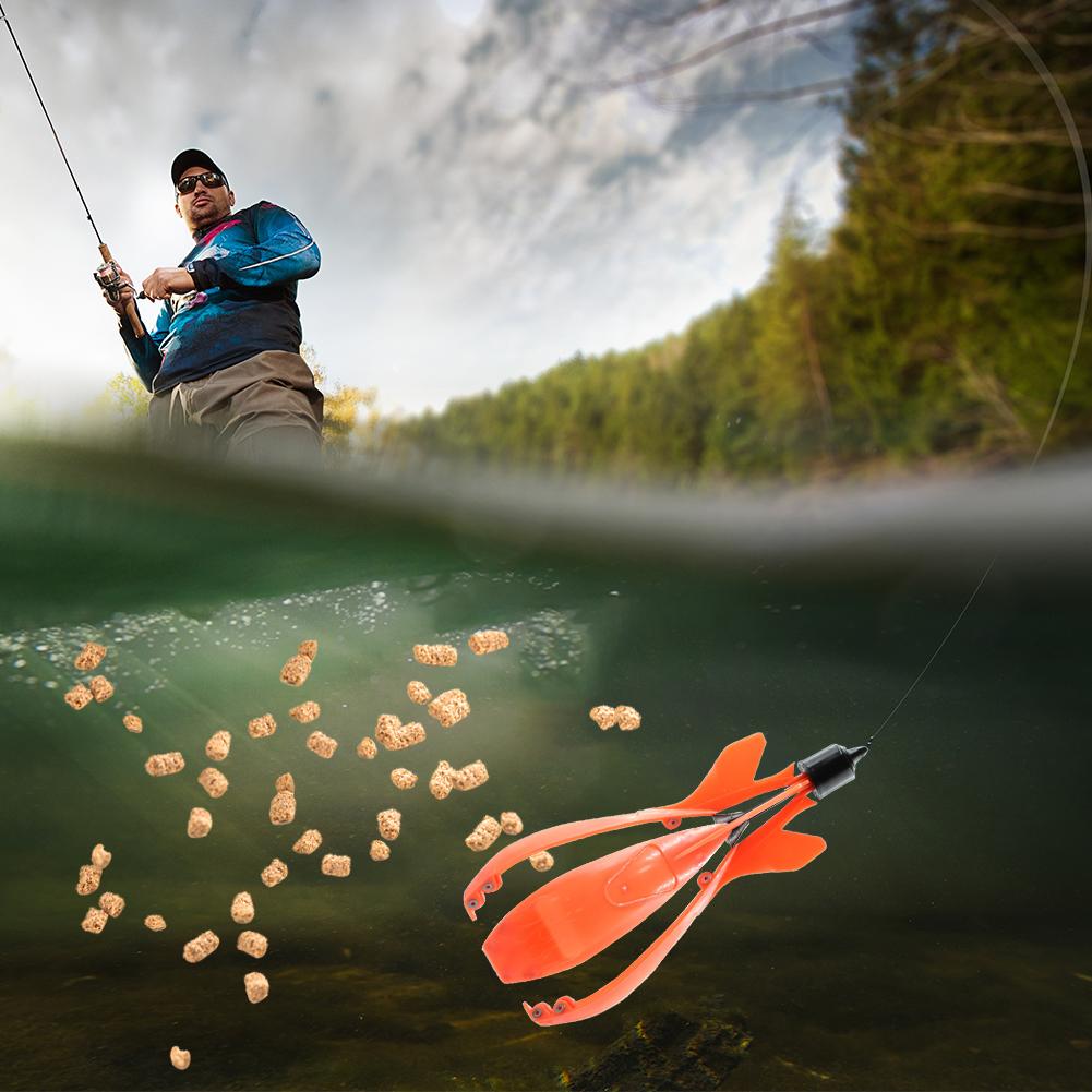 Carp Fishing Rocket Feeder Portable Small Spod Bomb Float Bait Holder Fishing Rocket Lure Container Fishing Tackle Accessories