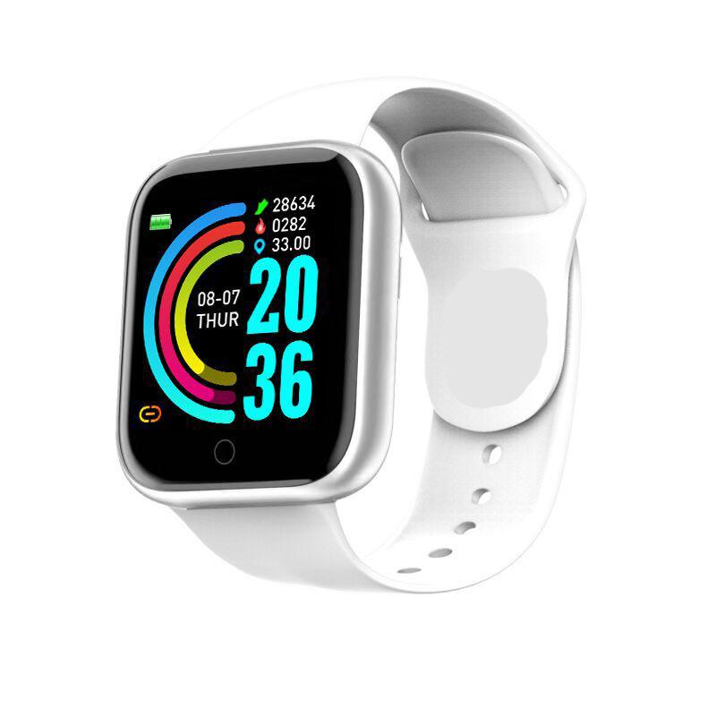 Y68 Smart Watch Bluetooth Fitness Tracker Adult Sports Watch Heart Rate Monitor Blood Pressure Smart Bracelet for Android iOS