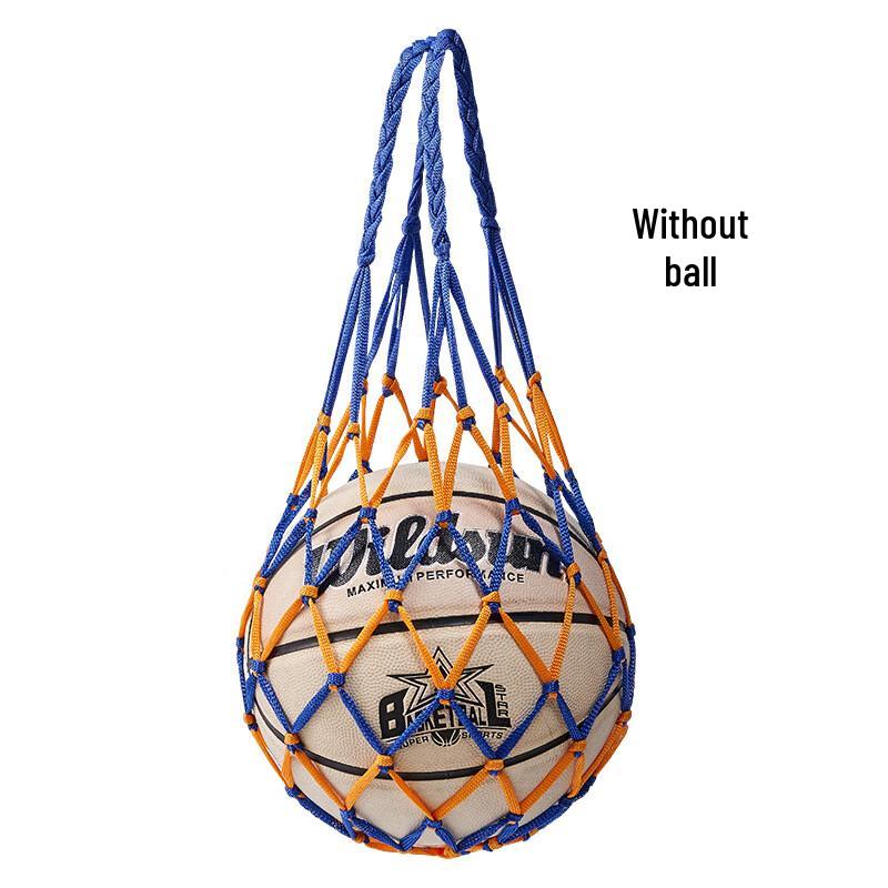 Thickened Yellow Blue Sports Ball Net Bag (10-Pack)
