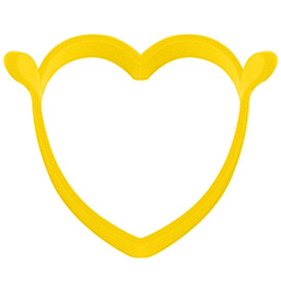 Creative Round Heart Kitchen Silicone Egg Frier Fried Oven Poach Mould Tool